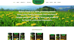 Desktop Screenshot of kintrafoods.com.au